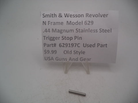 629197C Smith & Wesson N Frame Revolver Model 629 .44 Mag Trigger Stop Pin Used