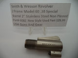 608Z Smith & Wesson J Frame Model 60 .38 Special 2" Barrel Non-Pinned Used