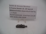 K101016A  Smith and Wesson Revolver K Frame Model 10 .38 Special ctg. Rebound Slide Assembly & Spring Used