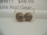 SW11 Smith & Wesson Vintage Revolver Pistol Grip Medallion Pair New Old Stock