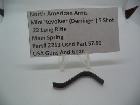 2213 North American Arms Mini Revolver 5 Shot Main Spring (Used Part) .22 Long Rifle