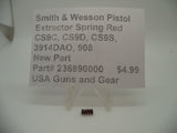 236890000 S&W Extractor Spring CS9C, CS9D, CS9S, 3914DAO, 908