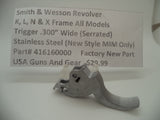 416160000 Smith & Wesson K L N X Frame All Models MIM Serrated Trigger .300" New