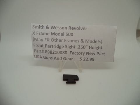 898210080 Smith & Wesson X Frame Model 500 Front Partridge Sight .250" Height