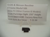 898210080 Smith & Wesson X Frame Model 500 Front Partridge Sight .250" Height