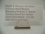 05255N000 Smith & Wesson J Frame 2" Barrel Extractor Rod Nickel Plated
