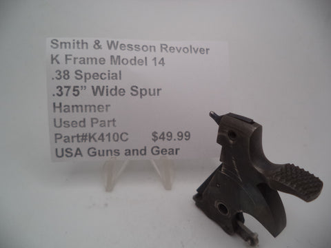 K410C Smith & Wesson Used K Frame Model 14 .38 Special .375" Wide Spur Hammer