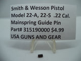 315190000 Smith & Wesson Pistol 22-A 22-S Mainspring Guide Pin New