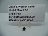 315620000 Smith & Wesson Pistol Model 22-A, 22-S Grip Screw