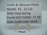 S&W Pistol Model 41 Slide Stop Spring .22 Caliber 065720000
