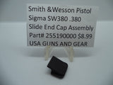 255190000 Smith & Wesson Pistol Model SWW380 Slide End Cap Assembly New