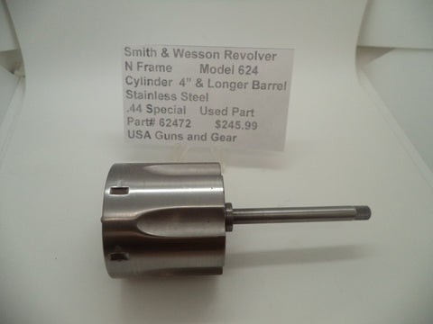 62472 Smith & Wesson N Frame Model 624 Cylinder for 4" & Longer Barrel Used