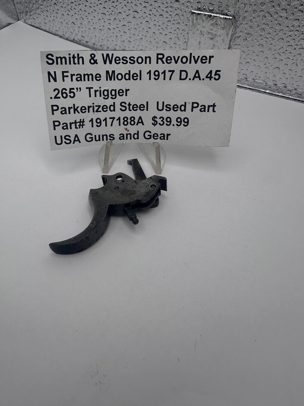 Smith & Wesson 1917 D.A.45 N Frame .265" Trigger Steel Used