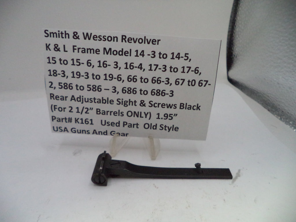Smith & Wesson revolver part with specifications on a white background