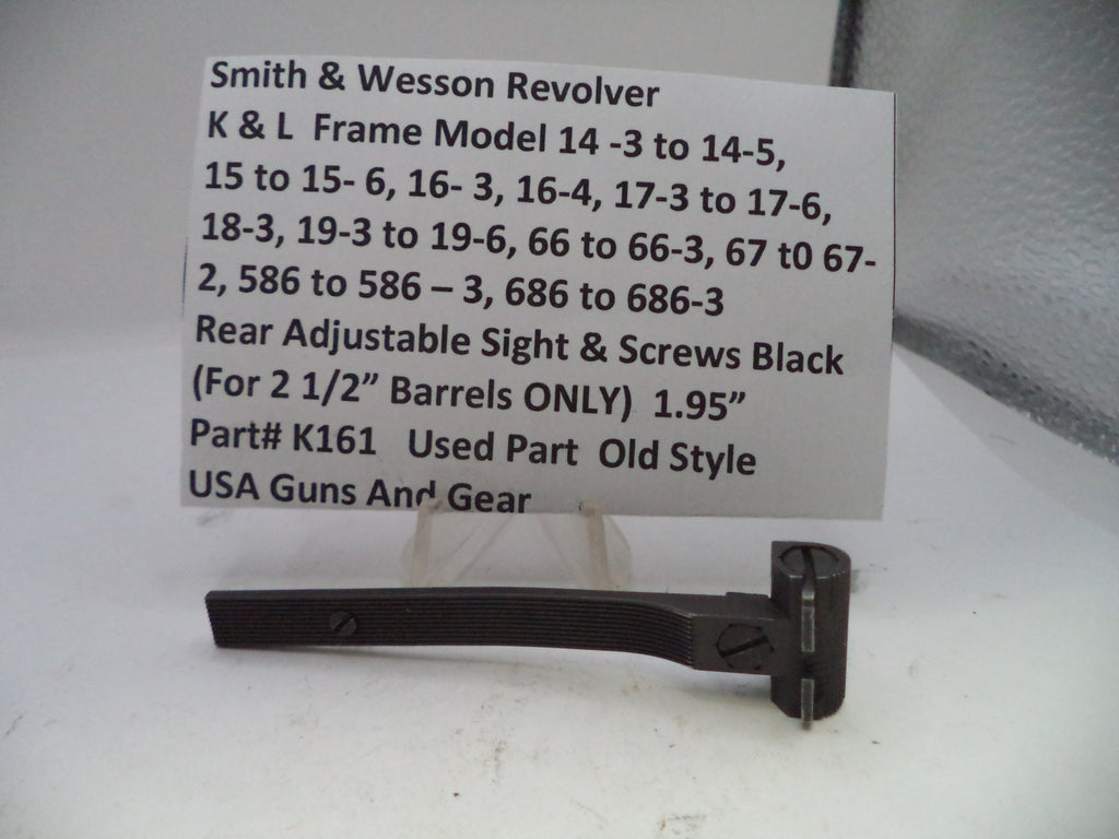 Smith & Wesson revolver part with descriptive label on a white background