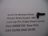 3005750 S&W Pistol M&P Bodyguard 380 Steel Lock Up Pin Take Down Lever