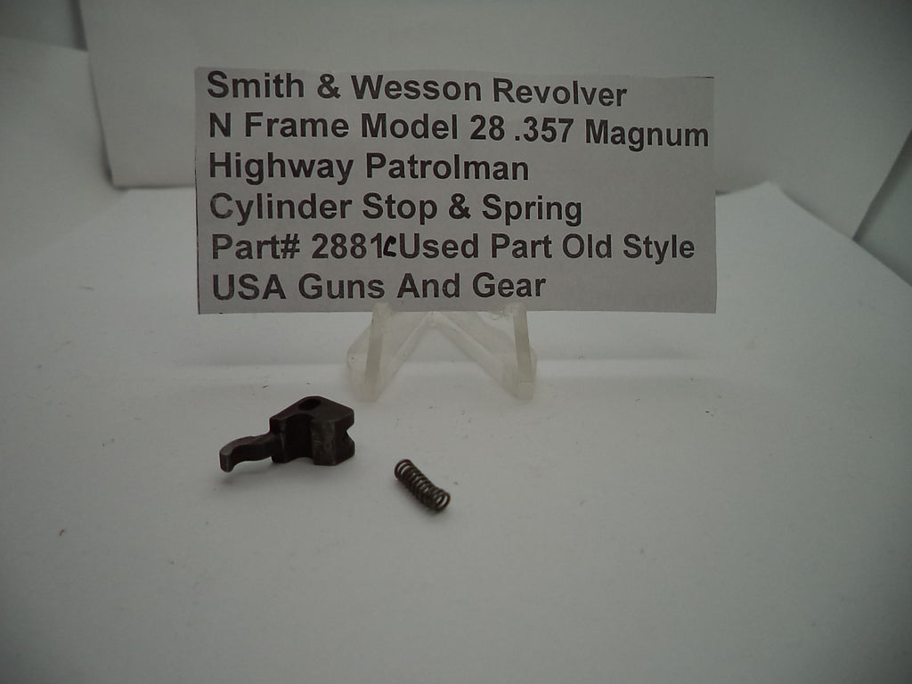 2881C Smith & Wesson N Frame Model 28 Cylinder Stop & Spring .357 Magnum