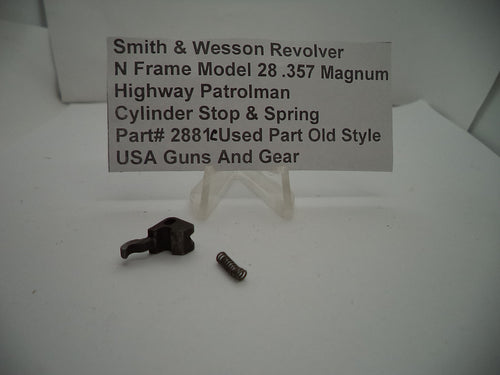 2881C Smith & Wesson N Frame Model 28 Cylinder Stop & Spring .357 Magnum