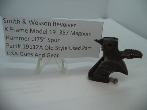 19112A Smith & Wesson Revolver K Frame Model 19 Hammer .375" Spur .357 Magnum