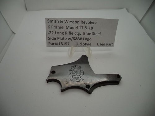 18157 S & W K Frame Model 17 & 18 Used Side Plate .22 Long Rifle