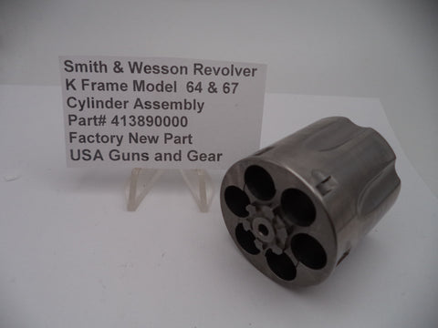 413890000 Smith & Wesson K Frame Revolver Cylinder Assembly Model 64 & 67