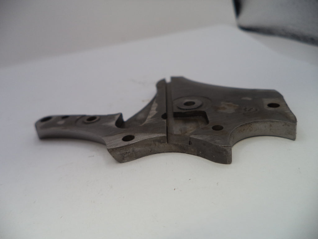 Metal mechanical component on a white surface