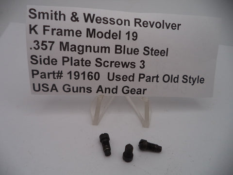 19160 S&W Revolver K Frame Model 15 Side Plate Screws (3) .357 Magnum