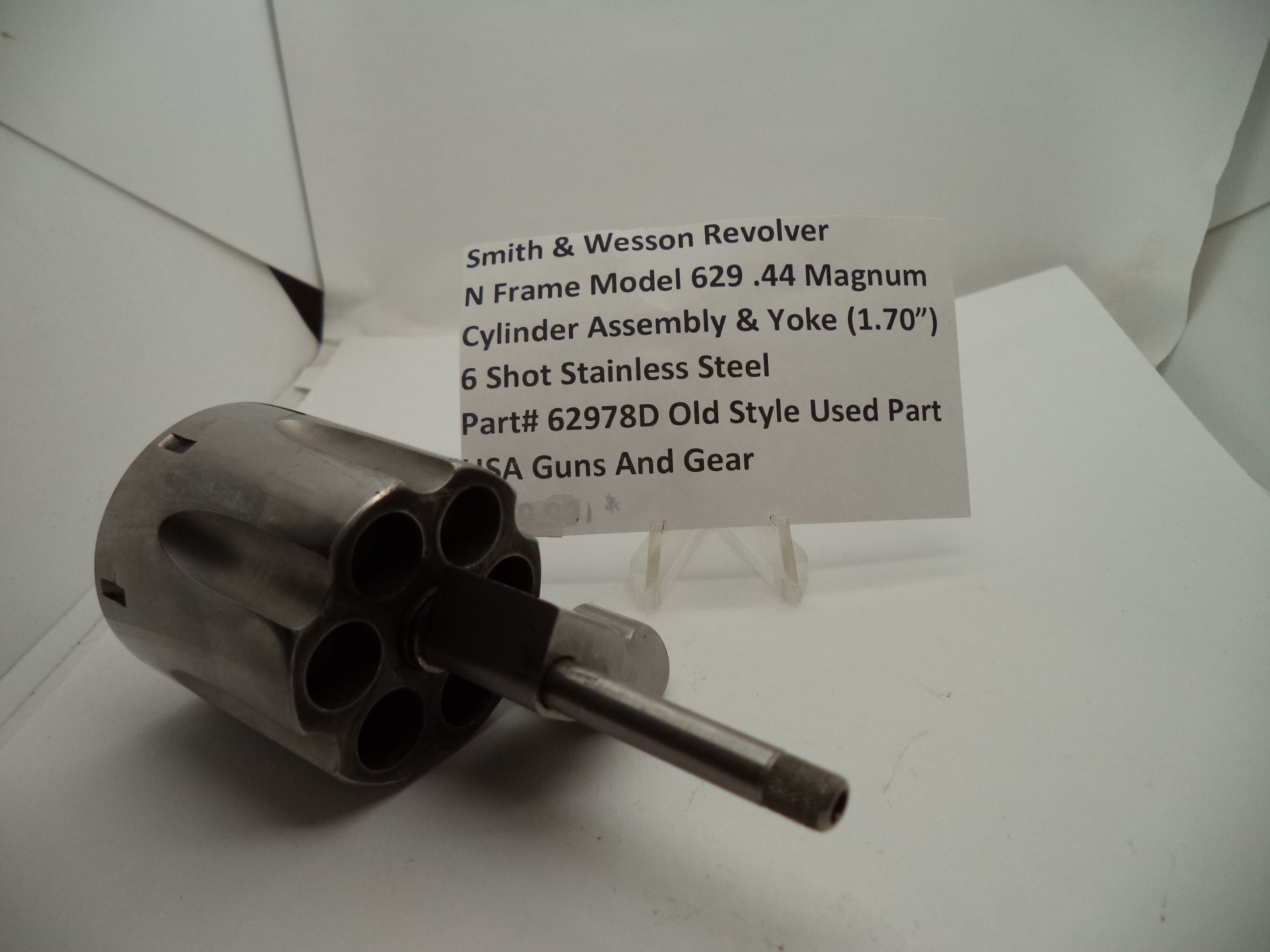 Smith & Wesson Revolver N Frame Model 629 Cylinder Assembly & Yoke Used Part 62978D