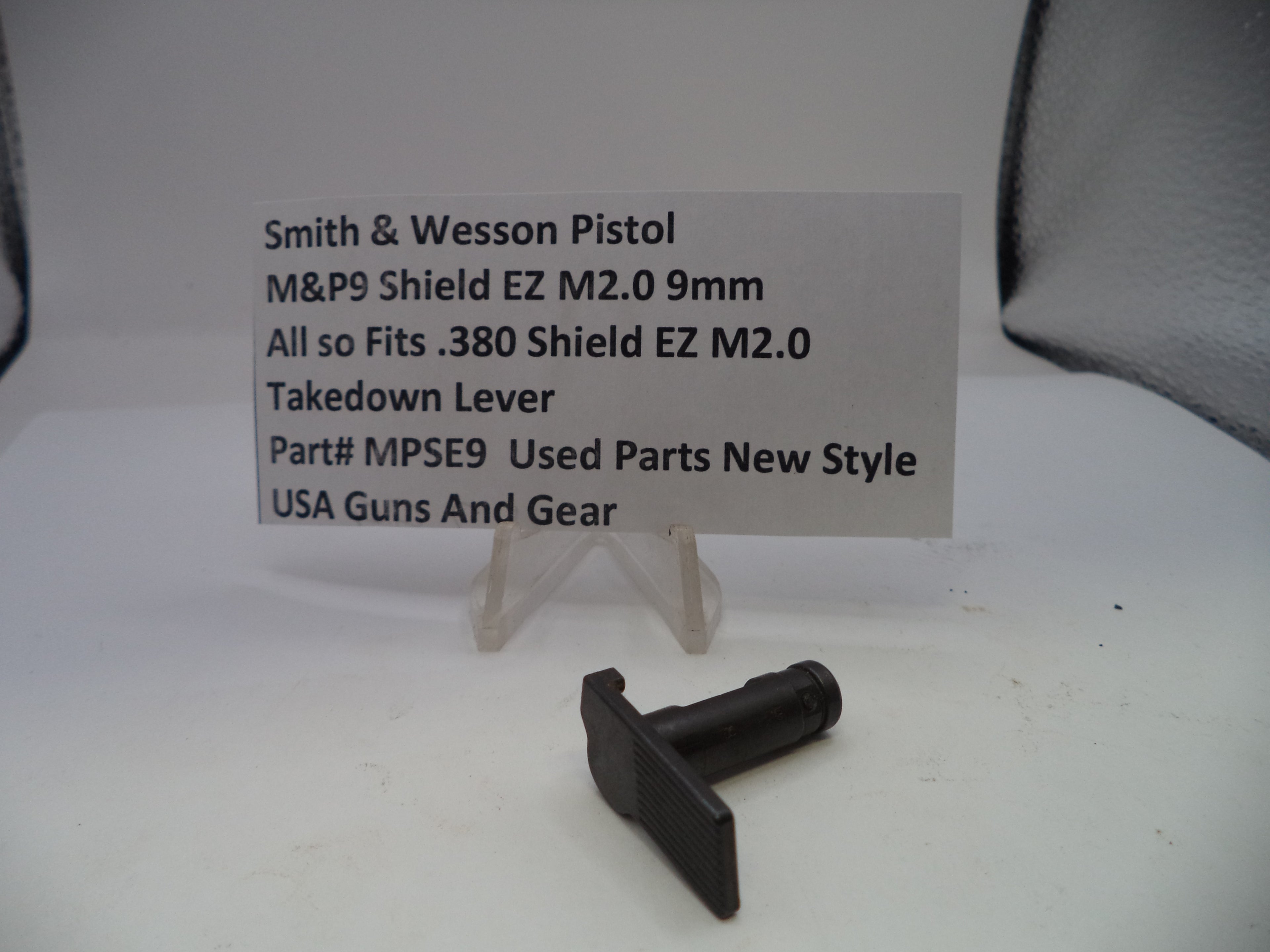 Smith & Wesson M&P Shield EZ M2.0 Takedown Lever 9mm MPSE9