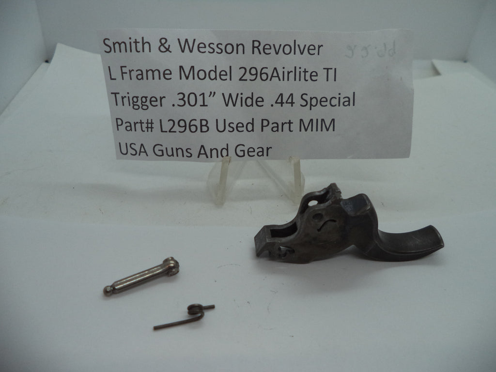 L296B Smith & Wesson L Frame Model 296 Airlite TI Trigger .301" .44 Special