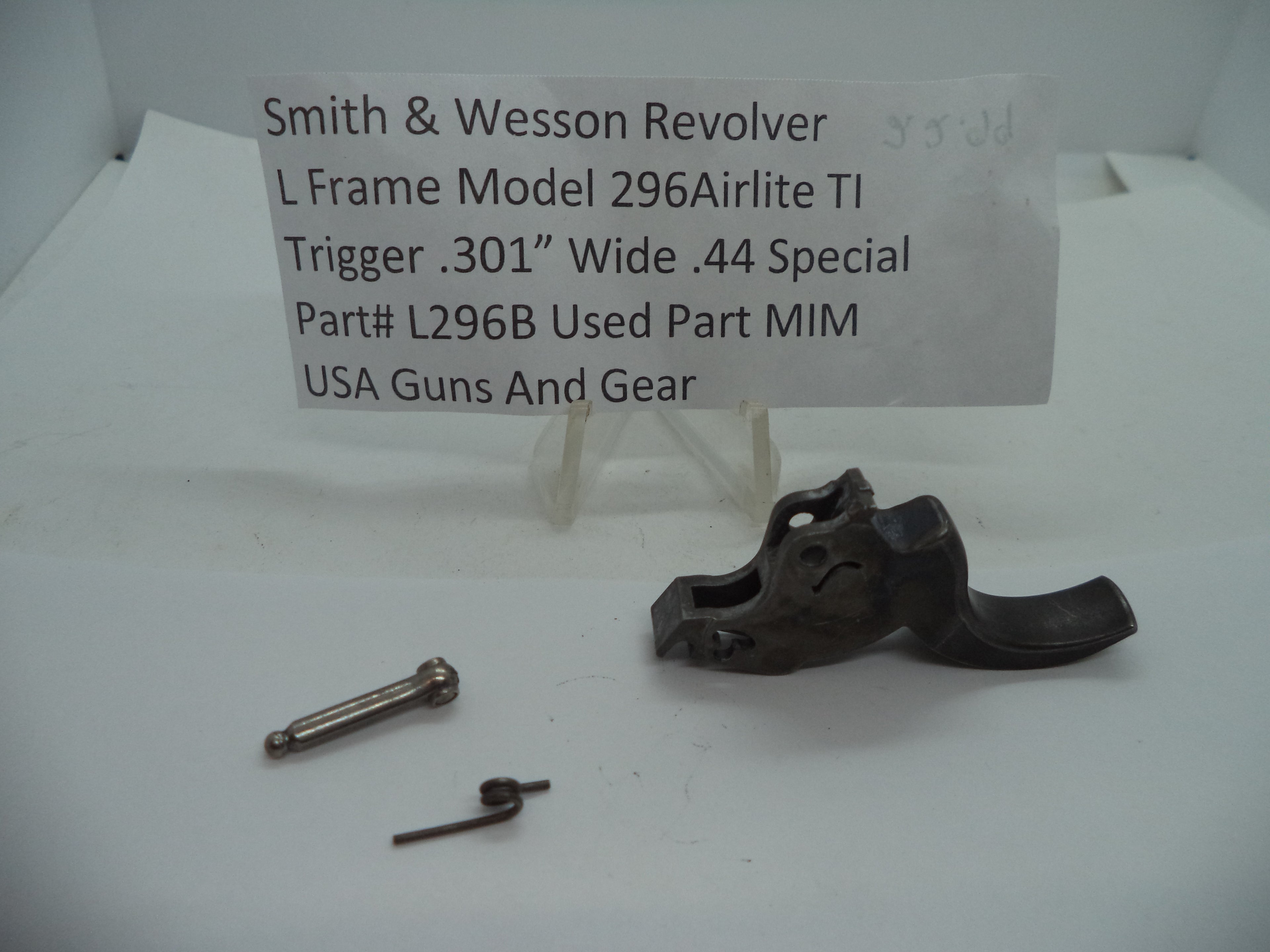 L296B Smith & Wesson L Frame Model 296 Airlite TI Trigger .301" .44 Special