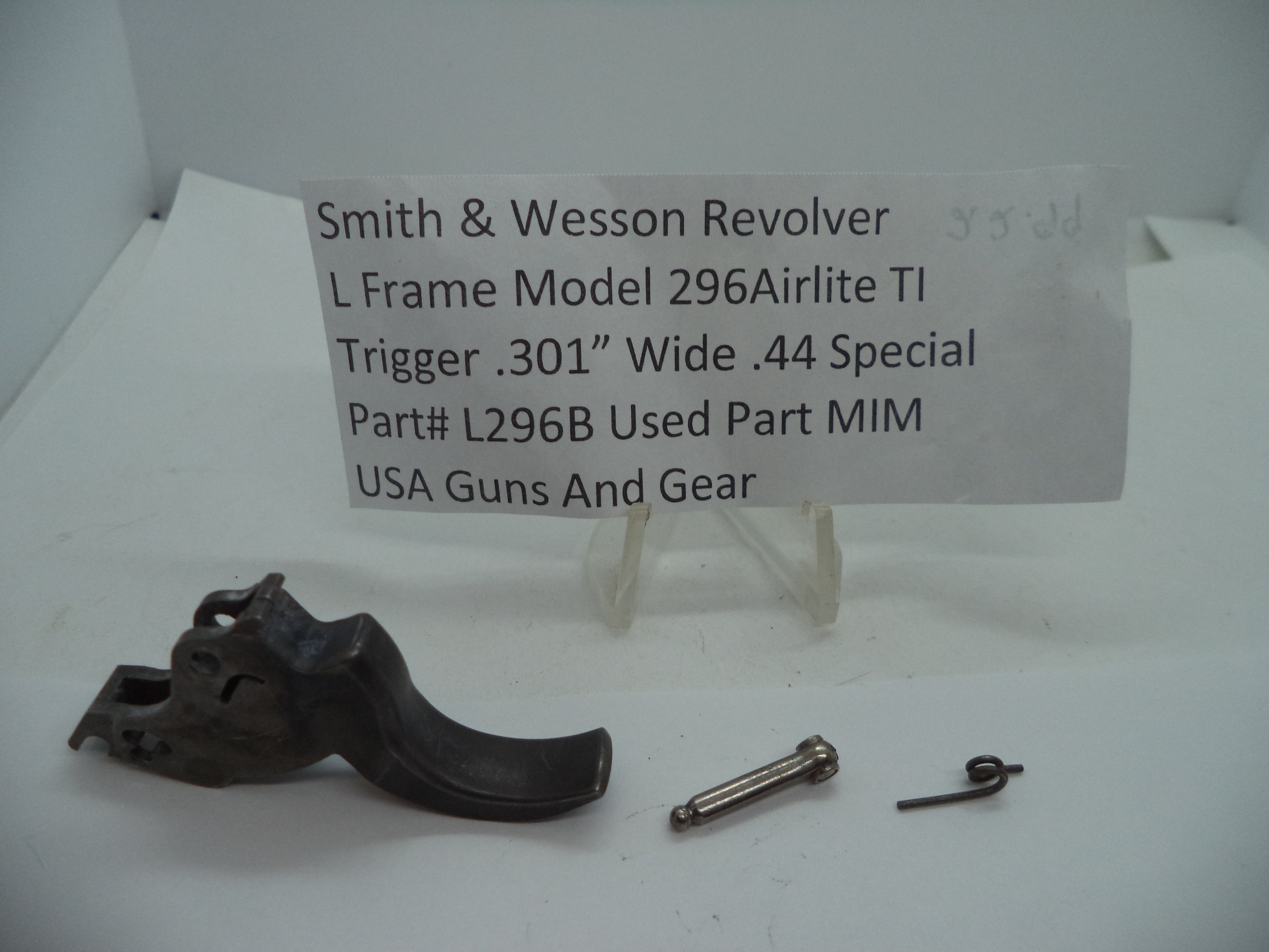 L296B Smith & Wesson L Frame Model 296 Airlite TI Trigger .301" .44 Special
