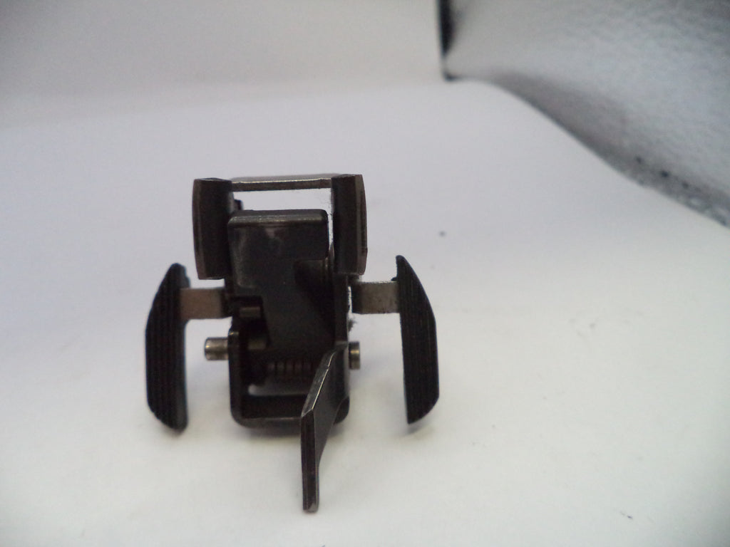 Metal clip or fastener on a white background