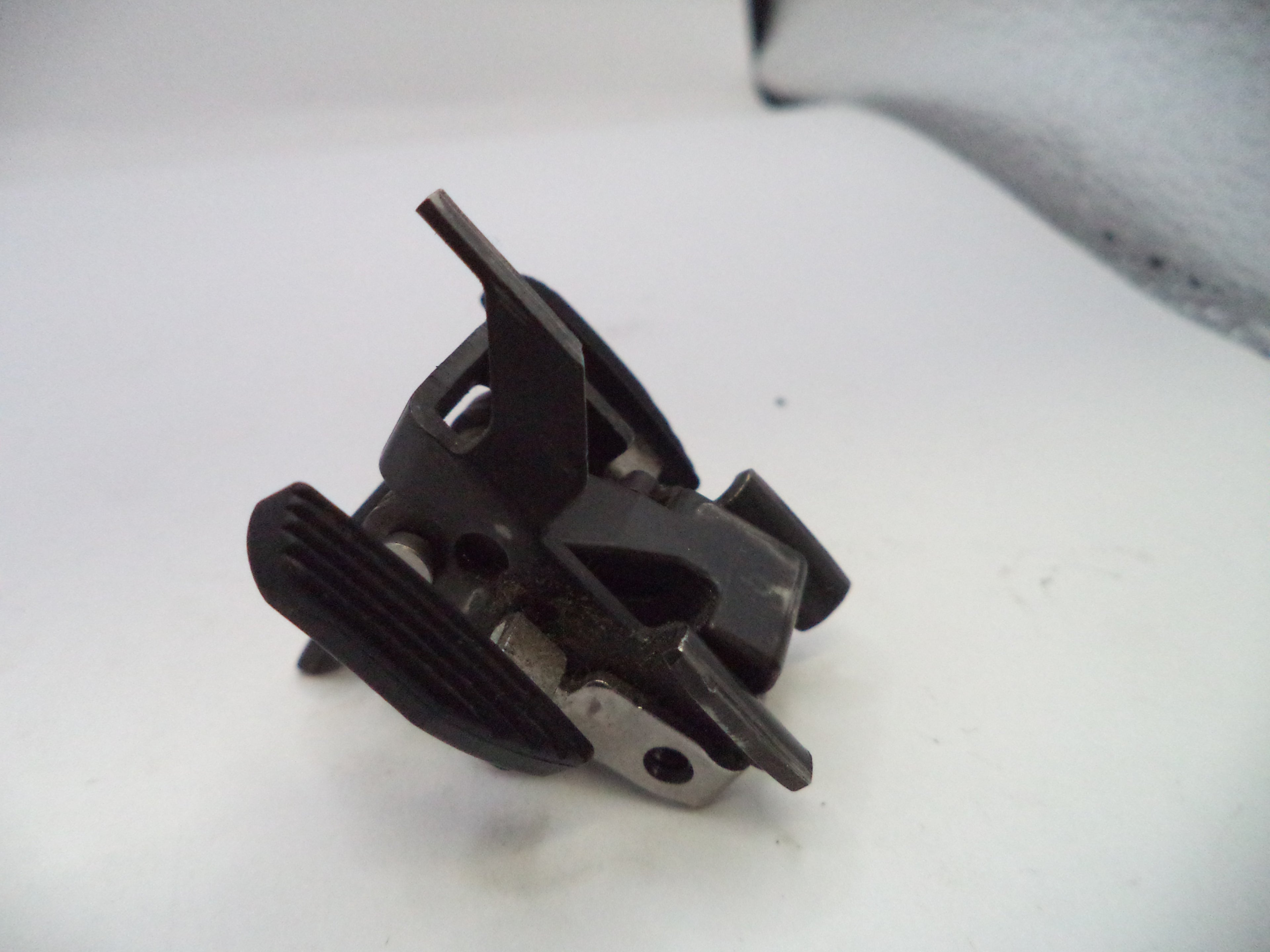 Mechanical component on a white surface