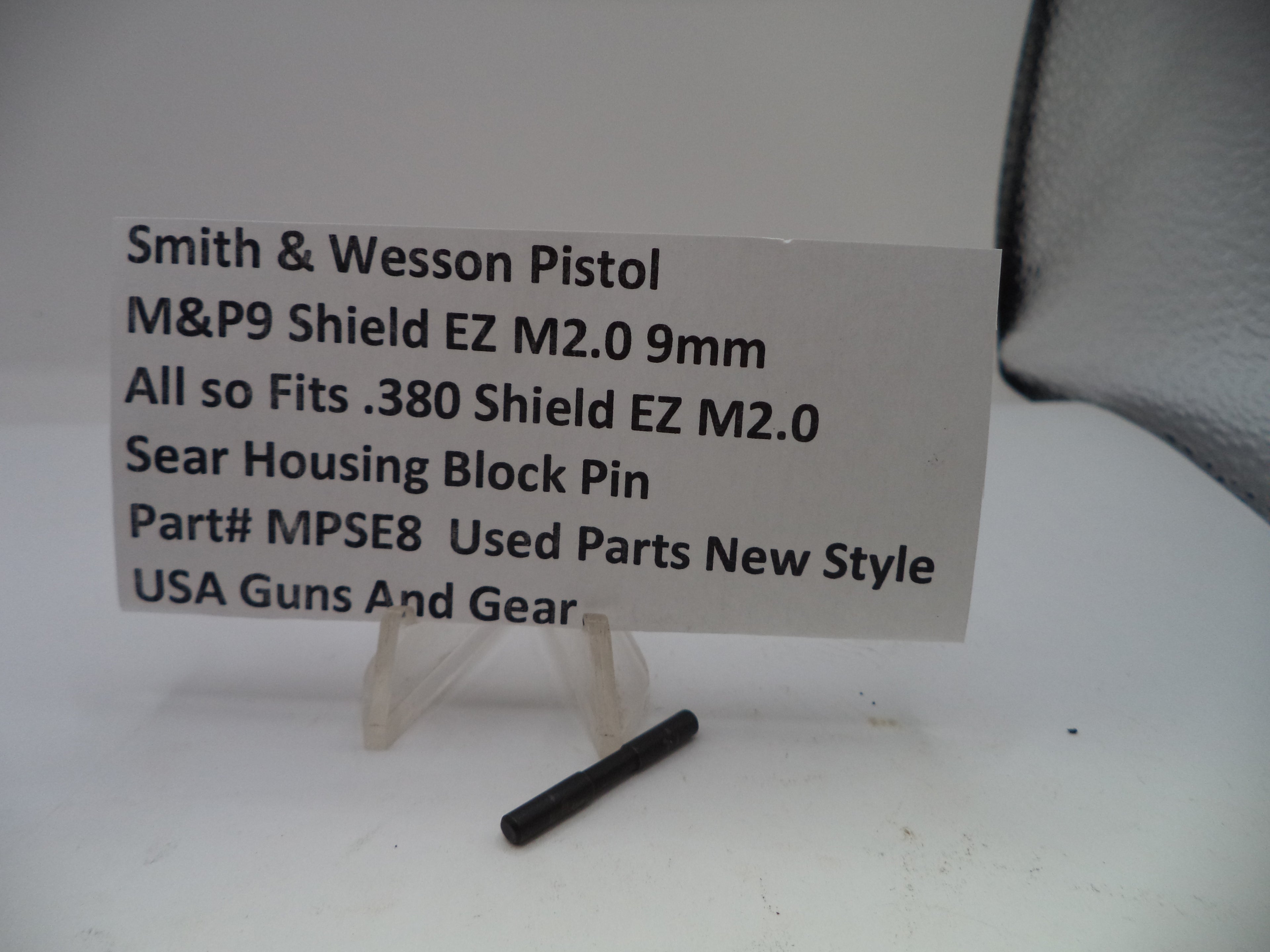 Smith & Wesson M&P Shield EZ Sear Housing Block Pin New Style - MPSE8