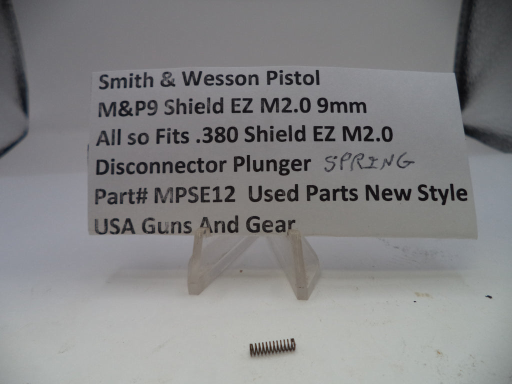 Spring for Smith & Wesson pistol on a card with product details