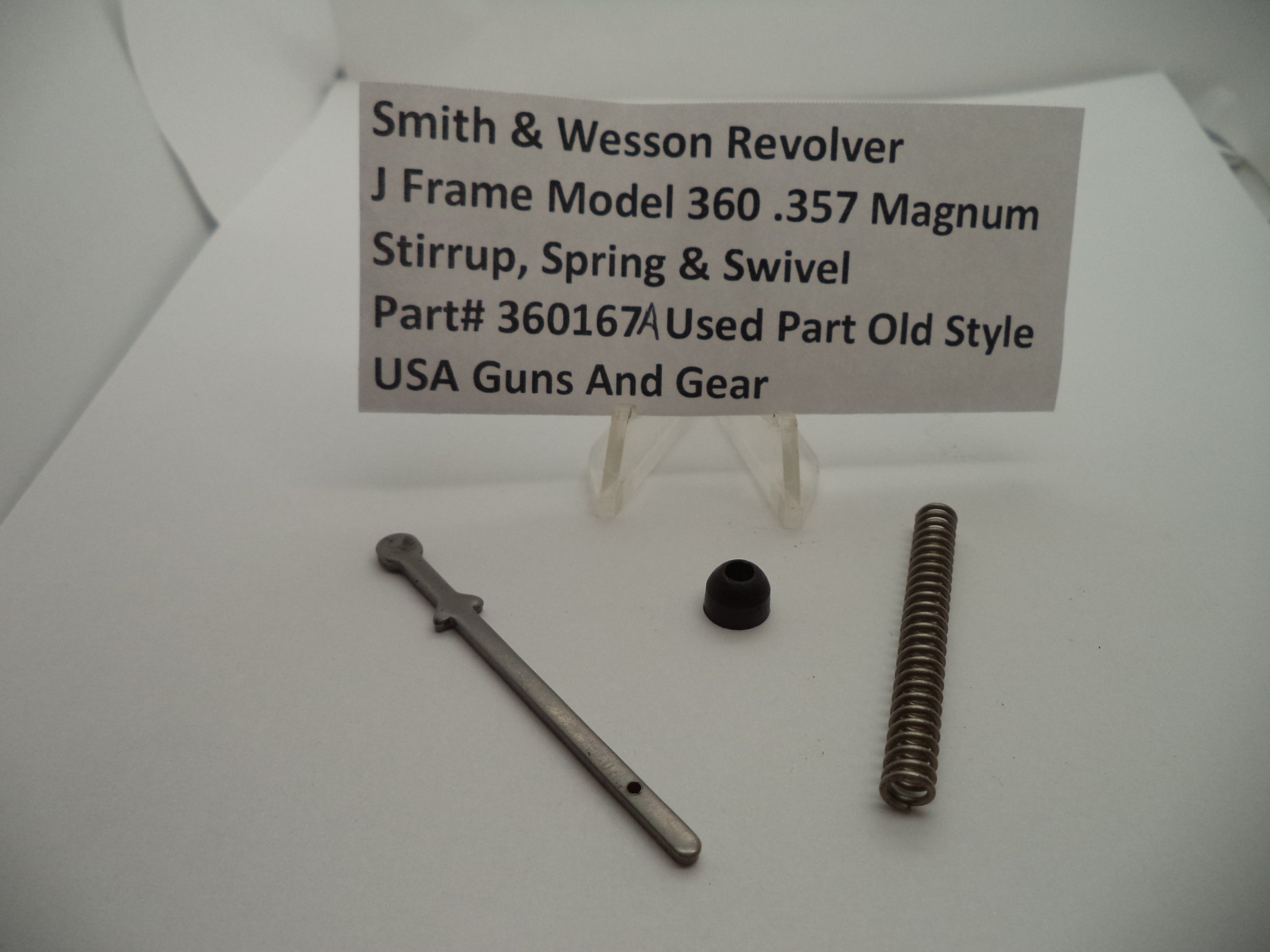 360167A S & W J Frame Model 360 Stirrup, Spring & Swivel .357 Magnum