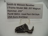 36011 Smith & Wesson Used J Frame Model 360 .357 Magnum Hammer .235"