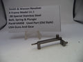 Smith & Wesson revolver part on a white background with descriptive text card.