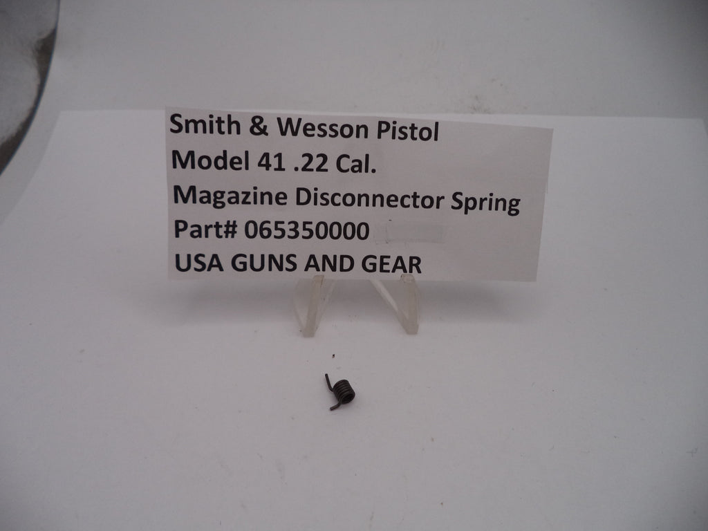 S&W Pistol Model 41 Magazine Disconnector Spring .22 Caliber 065350000