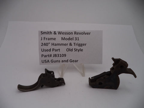 JB3109 S & W Revolver J Frame Model 31 Hammer & Trigger  .240" Used
