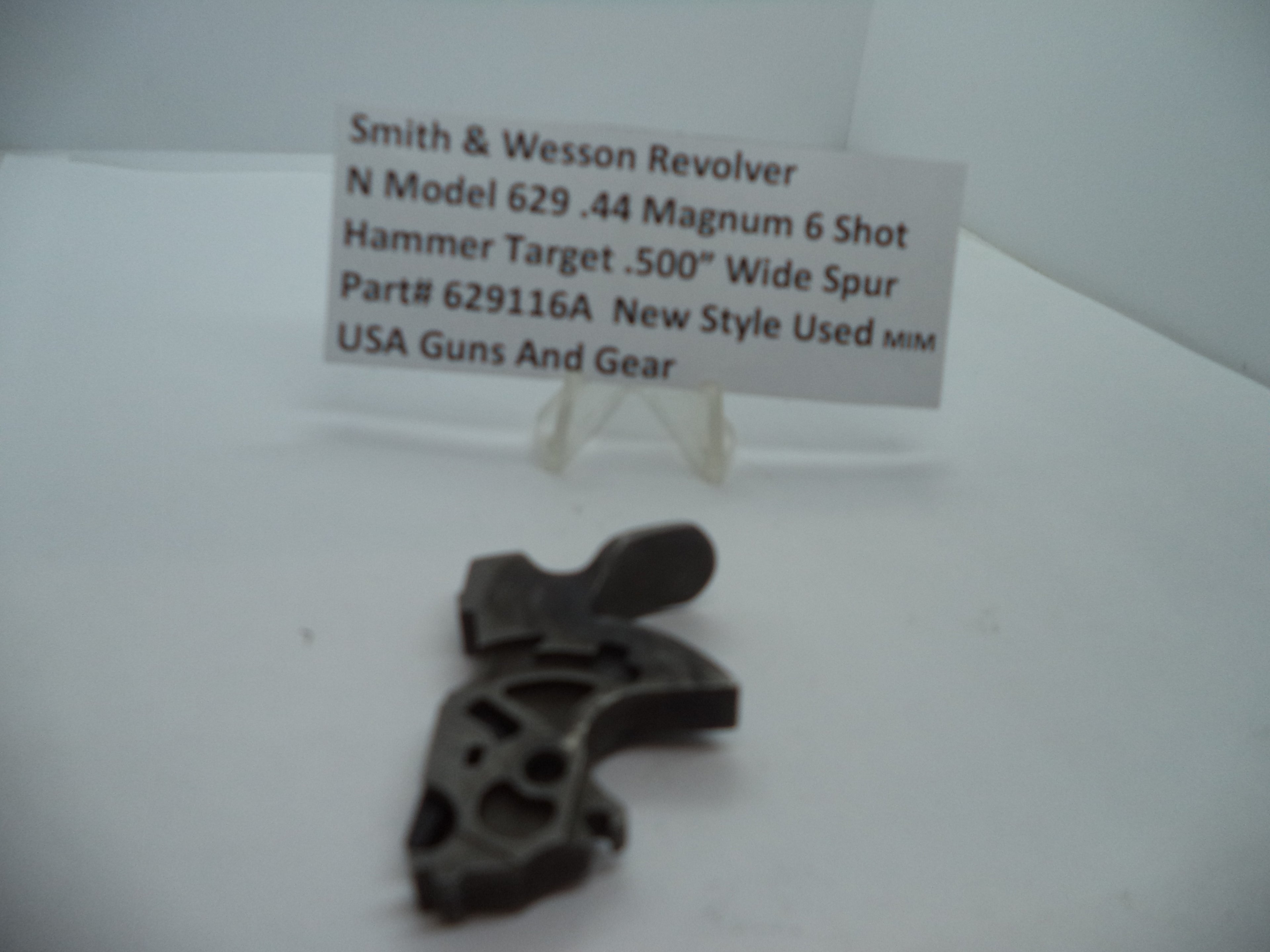 629116A S&W N Model 629-6 Target Hammer .500" Wide Spur MIM