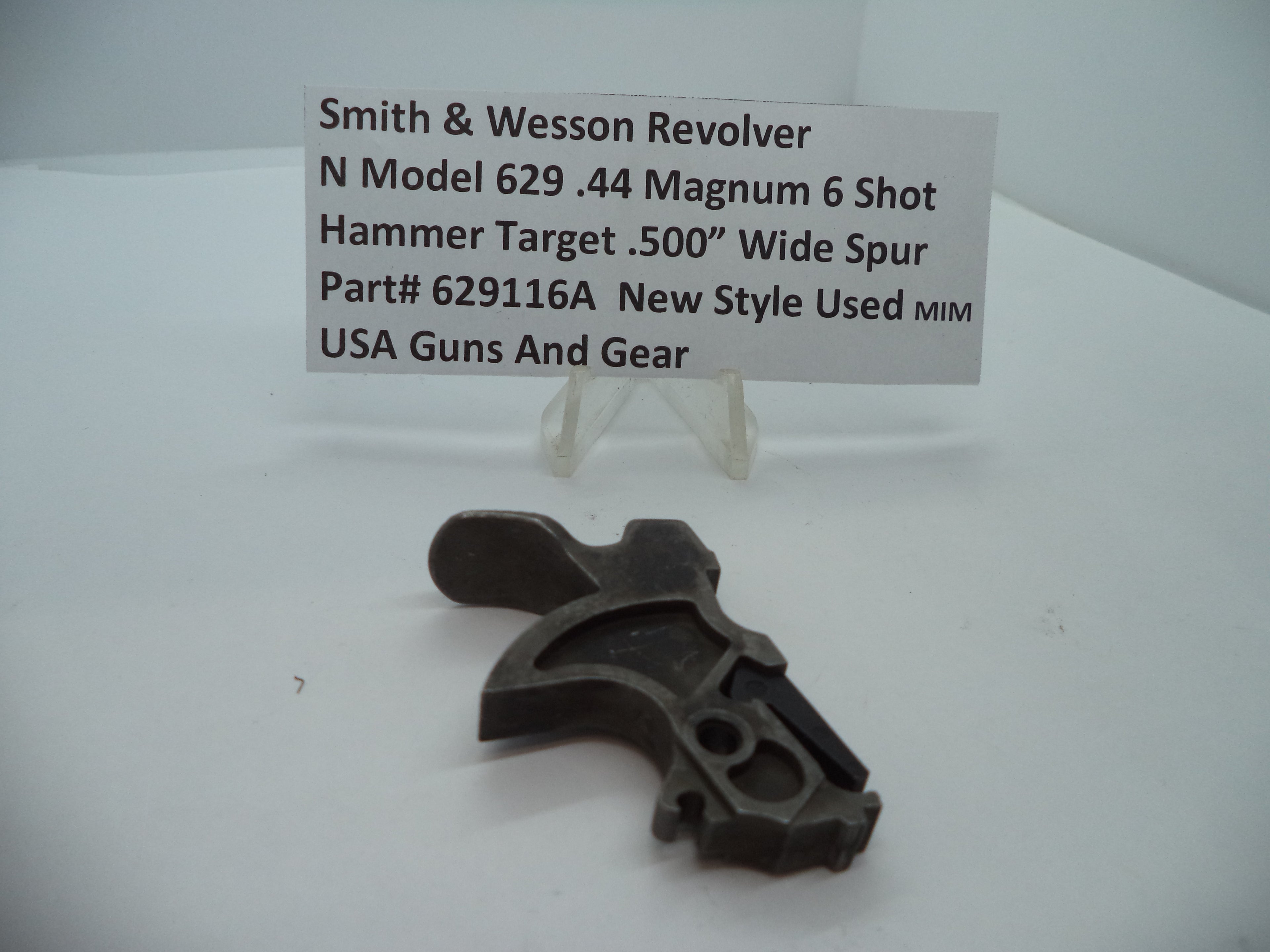 629116A S&W N Model 629-6 Target Hammer .500" Wide Spur MIM