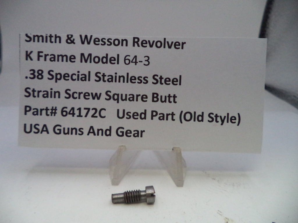 Smith & Wesson revolver part with descriptive label on a white background