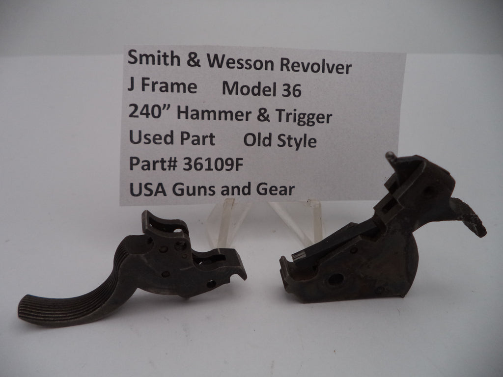 36109F Smith & Wesson Revolver J Frame Model 36 .240" Hammer & Trigger