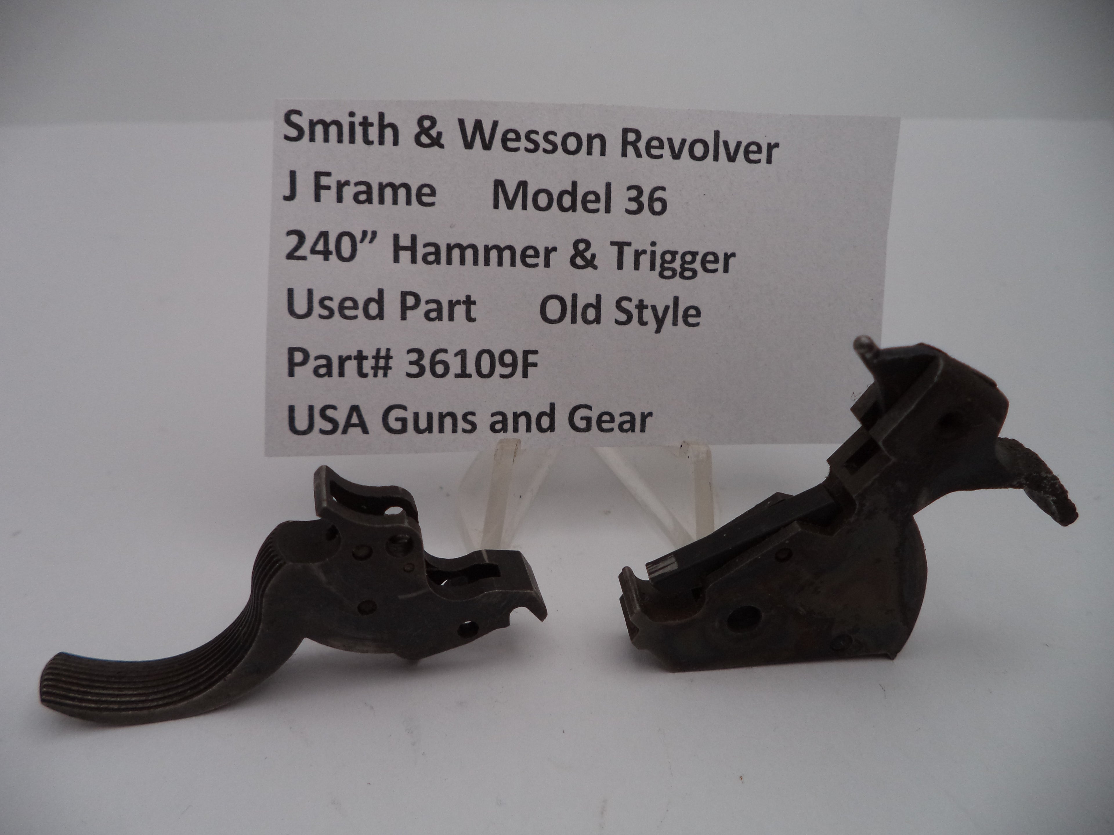 36109F Smith & Wesson Revolver J Frame Model 36 .240" Hammer & Trigger