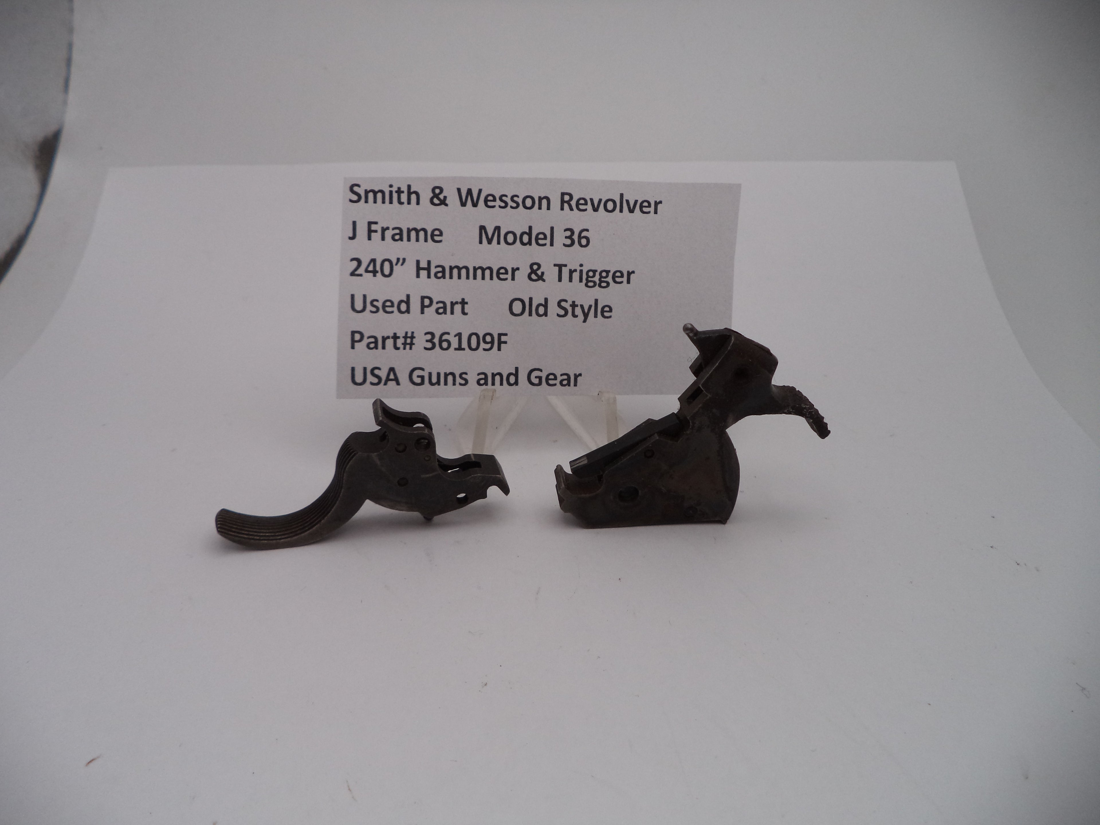 36109F Smith & Wesson Revolver J Frame Model 36 .240" Hammer & Trigger