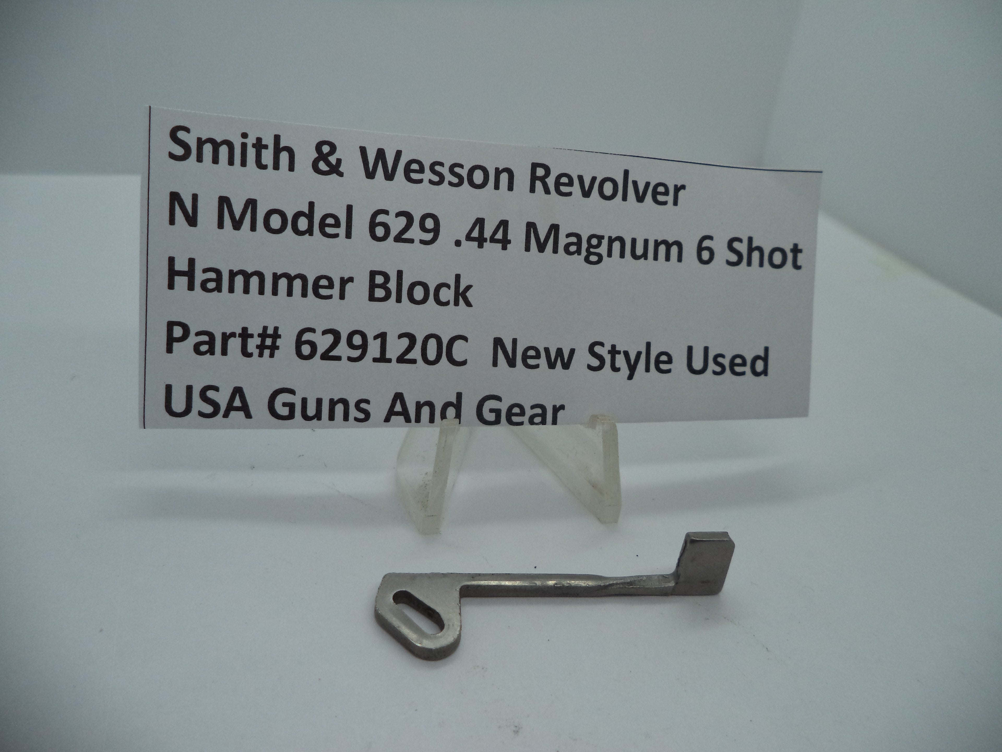 Smith & Wesson N Revolver Model 629-5 Up Hammer Block Used .44 Magnum 629120C