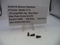 Set of side plate screws for Smith & Wesson Revolver K Frame Model 17-3 on a white background with a label.