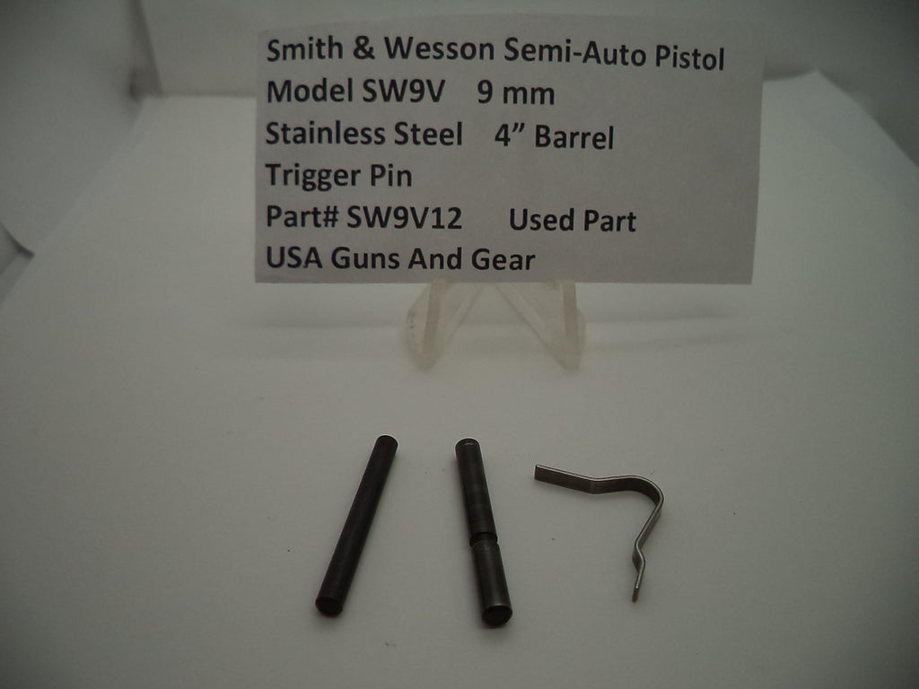 SW9V12 S & W Semi-Auto Pistol Model SW9V 9 MM 4" Barrel Trigger Pin Used
